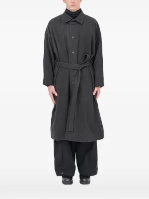 VETEMENTS ダブルブレスト トレンチコート | ブラック | FARFETCH JP