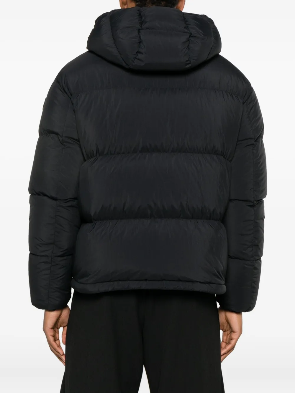 Moncler Meriera donsjack met capuchon en rits Zwart