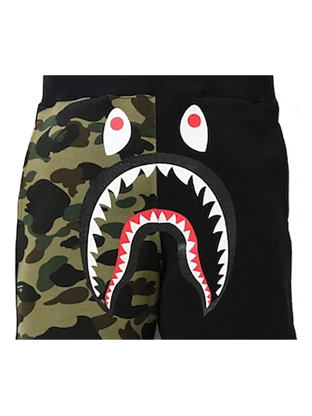 A Bathing Ape Shark Camouflage Shorts In Multi
