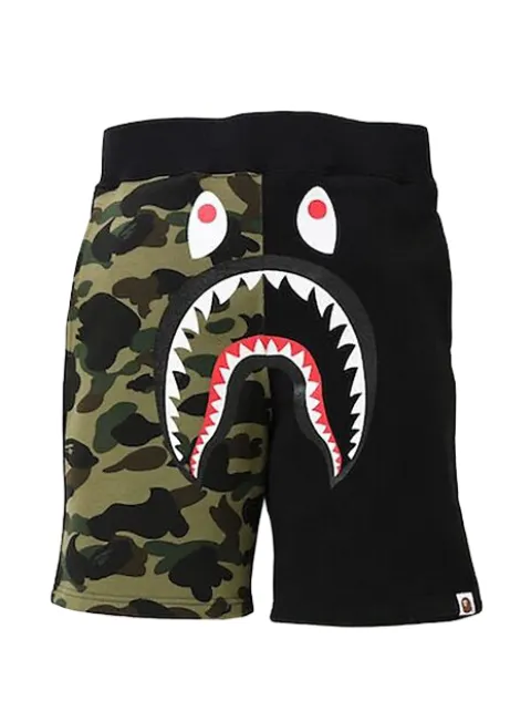 A BATHING APE® shark camouflage shorts