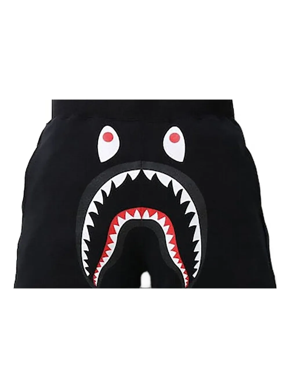 A Bathing Ape Shark Sweat Shorts In Black