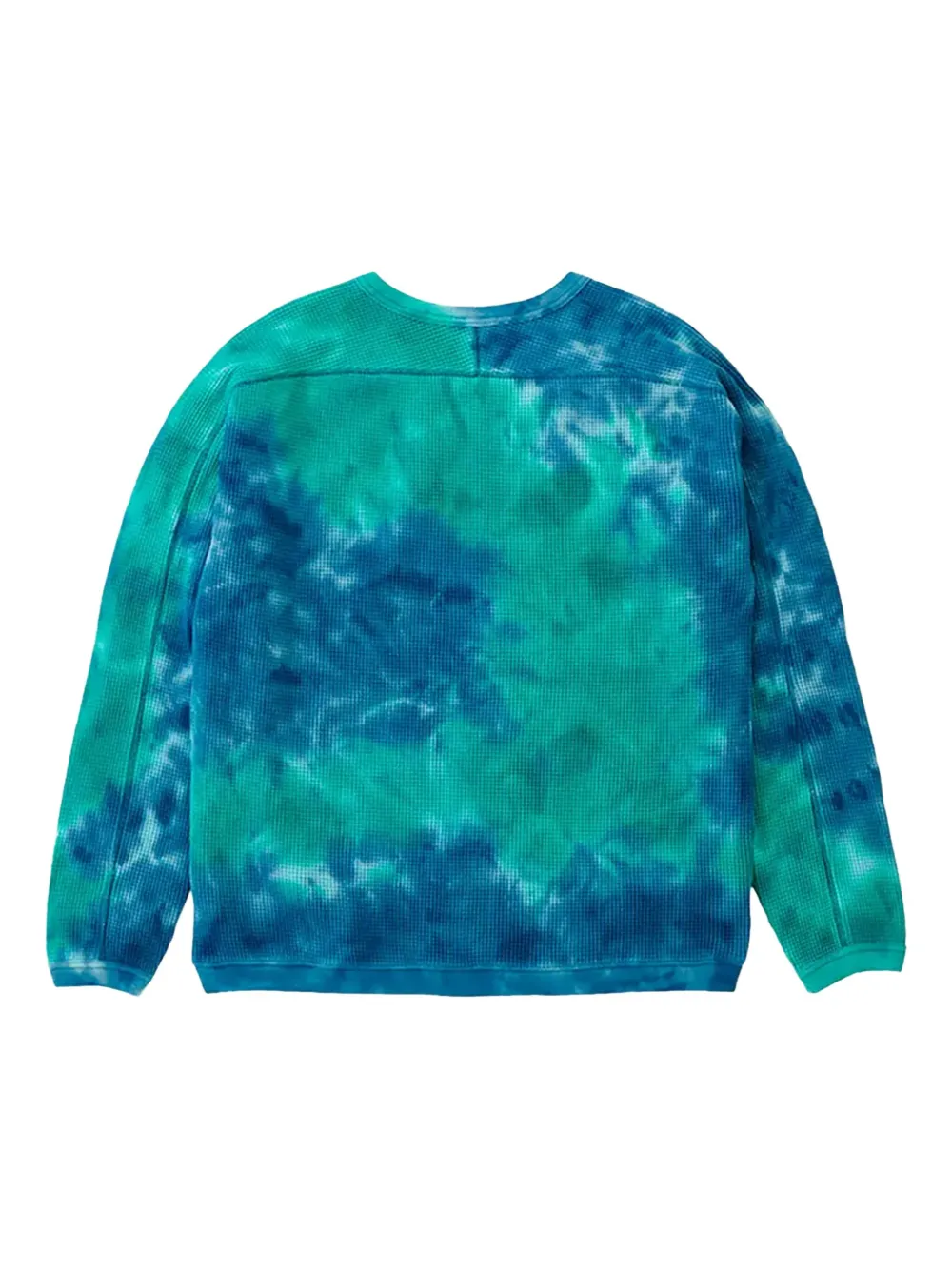 Gramicci Sweater met tie-dye print en ronde hals - Blauw