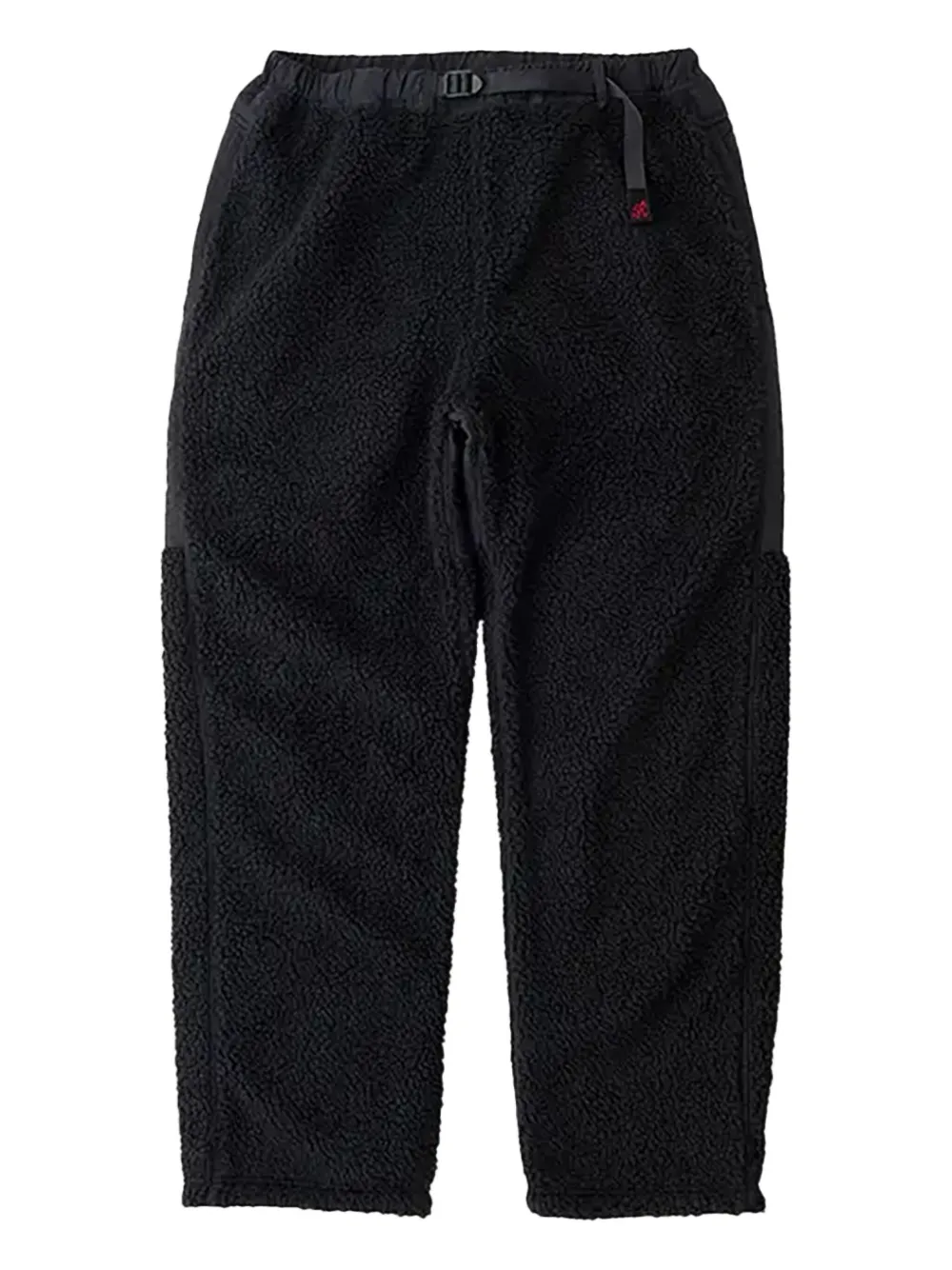 Gramicci sherpa-effect belted trousers | Black | Image 1