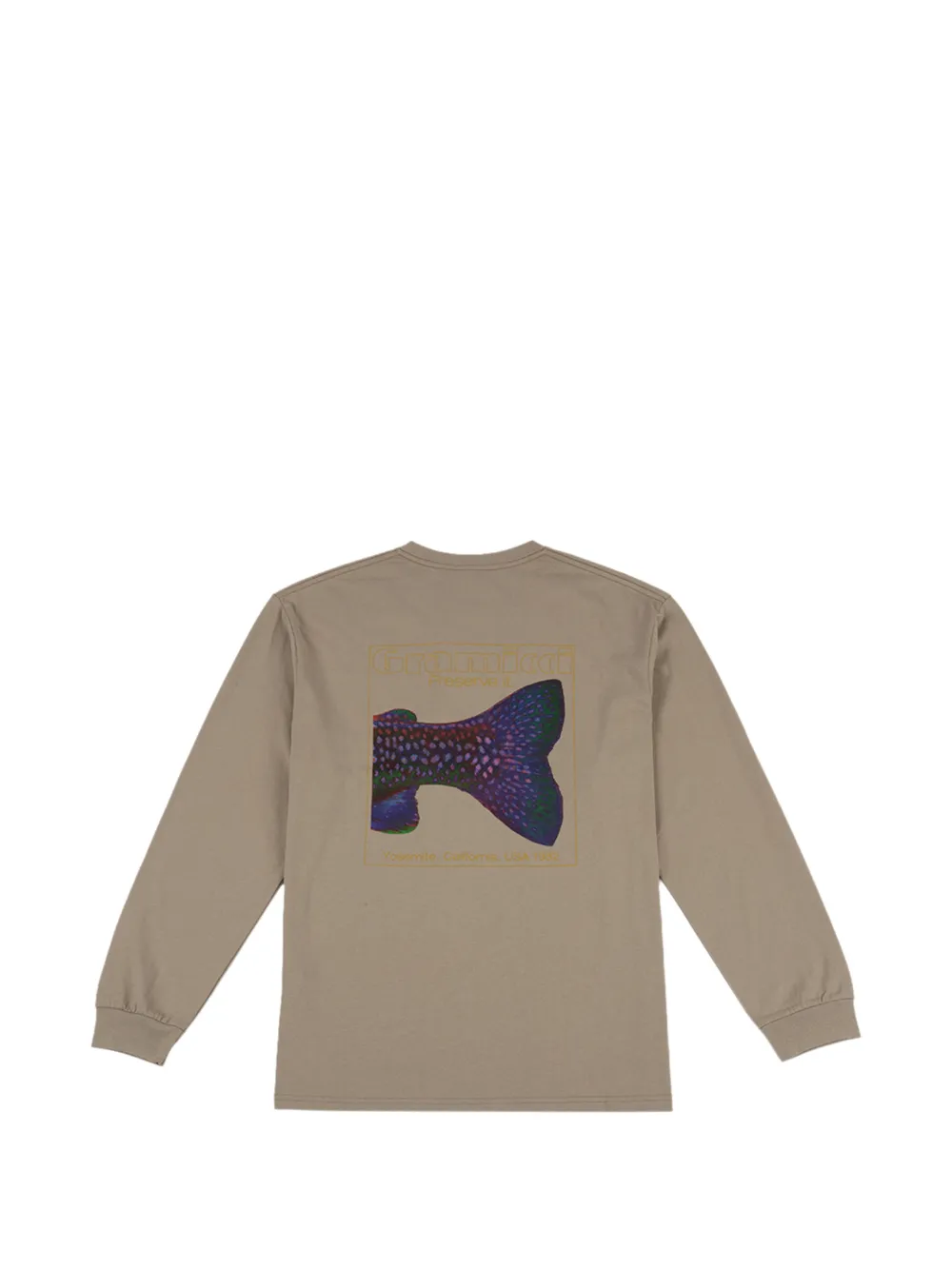 Gramicci Trouttail T-shirt met lange mouwen Beige