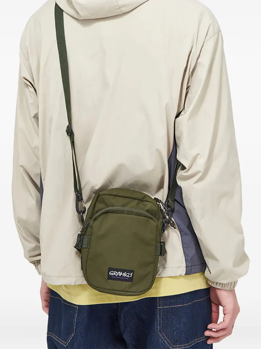 Gramicci Kleine schoudertas met logo-label - Groen