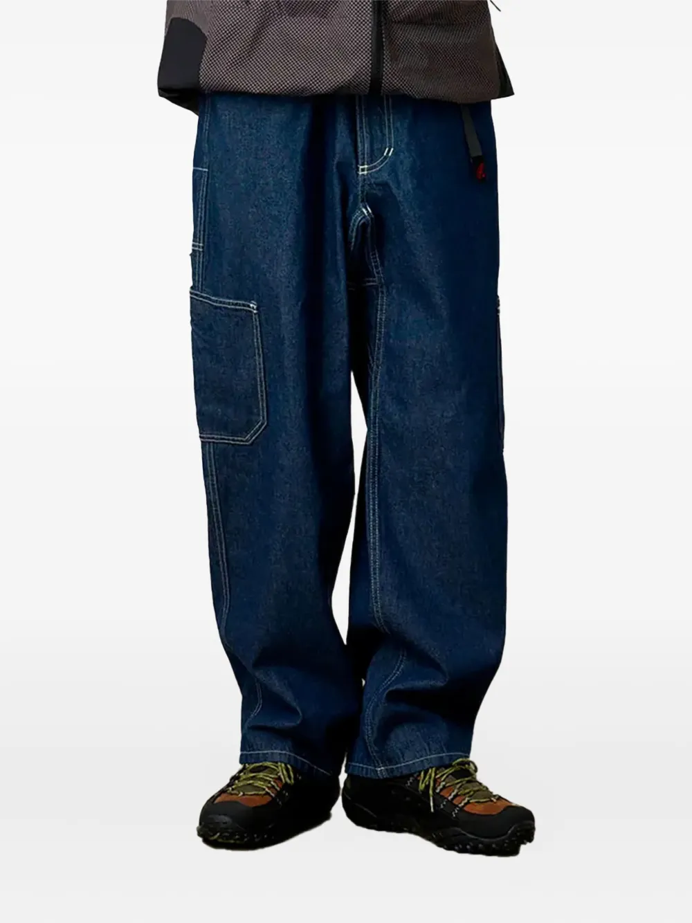 Gramicci Jeans met elastische taille - Blauw