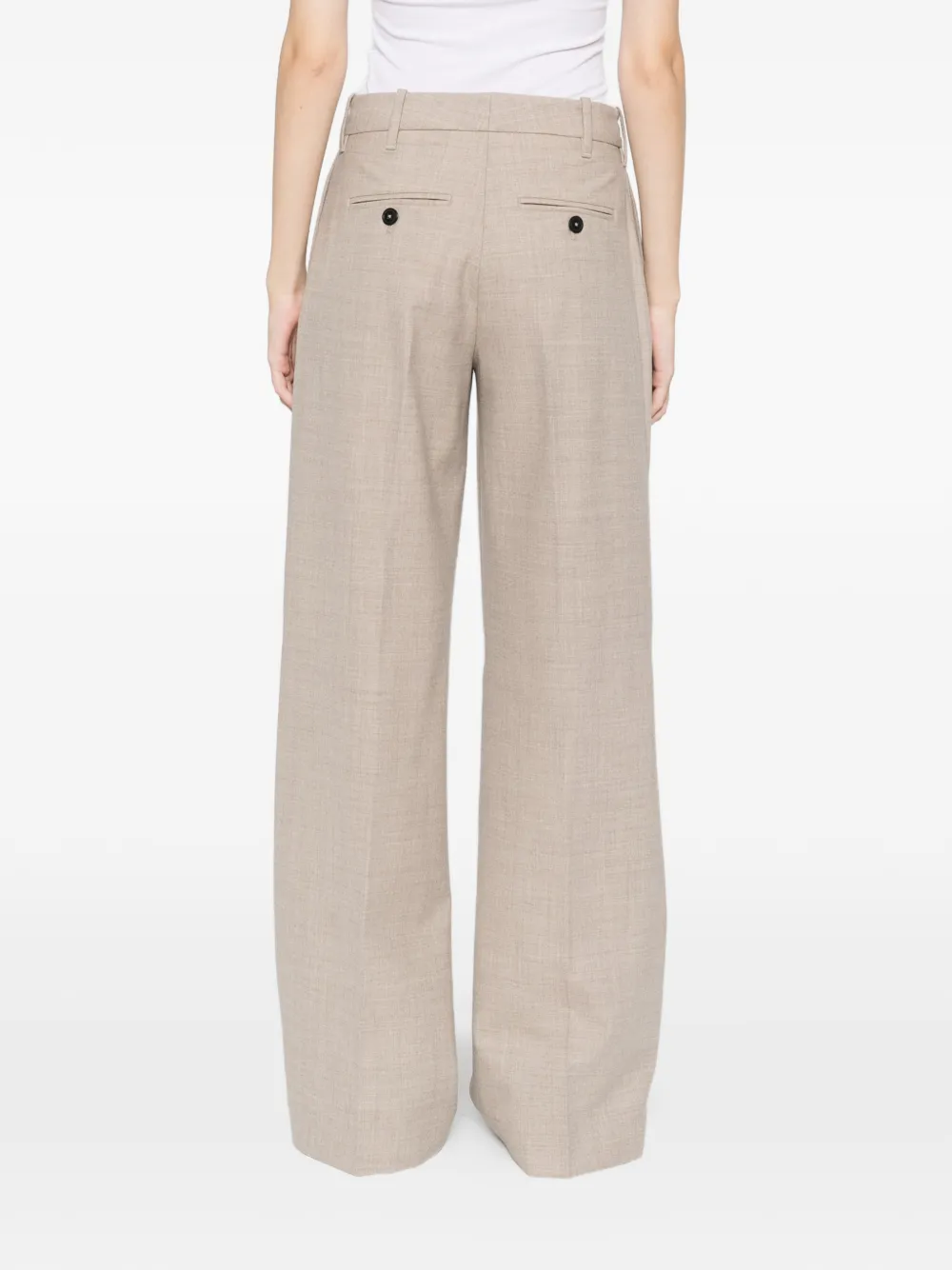 True Royal Niky High-waisted Trousers In Gold