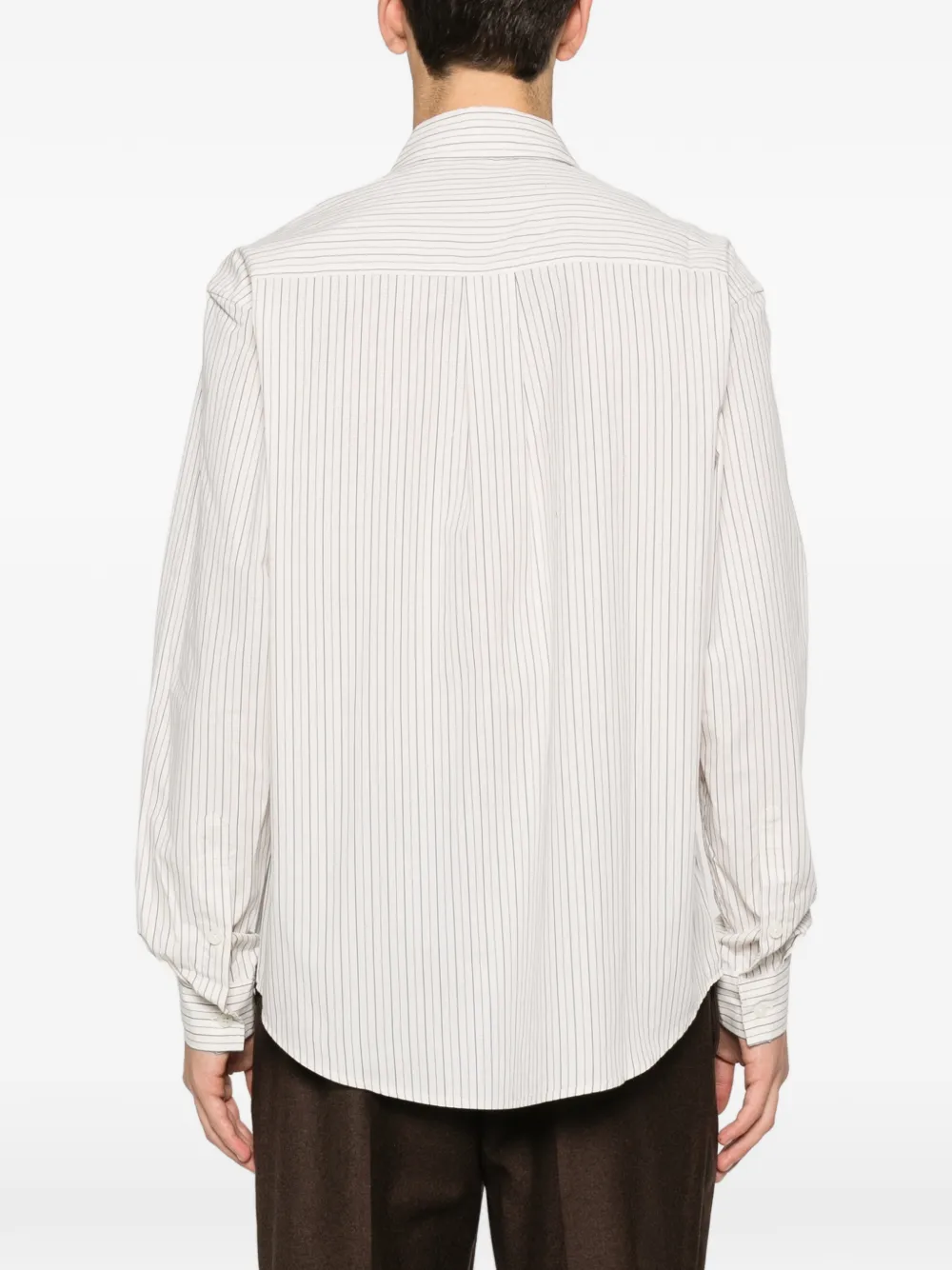 Tonywack Striped Shirt In White