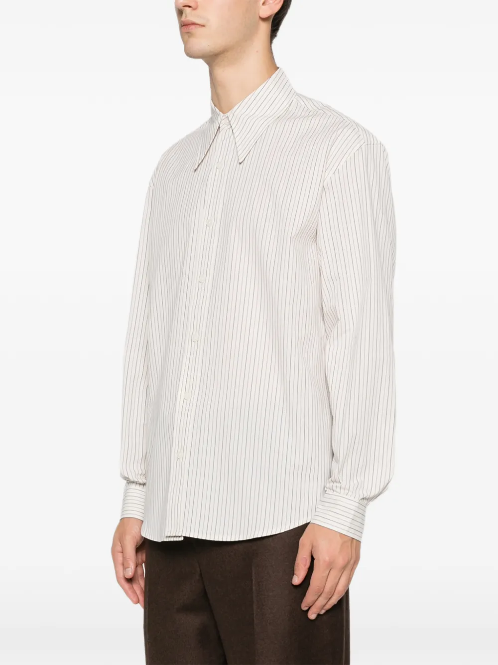 Tonywack Striped Shirt In White