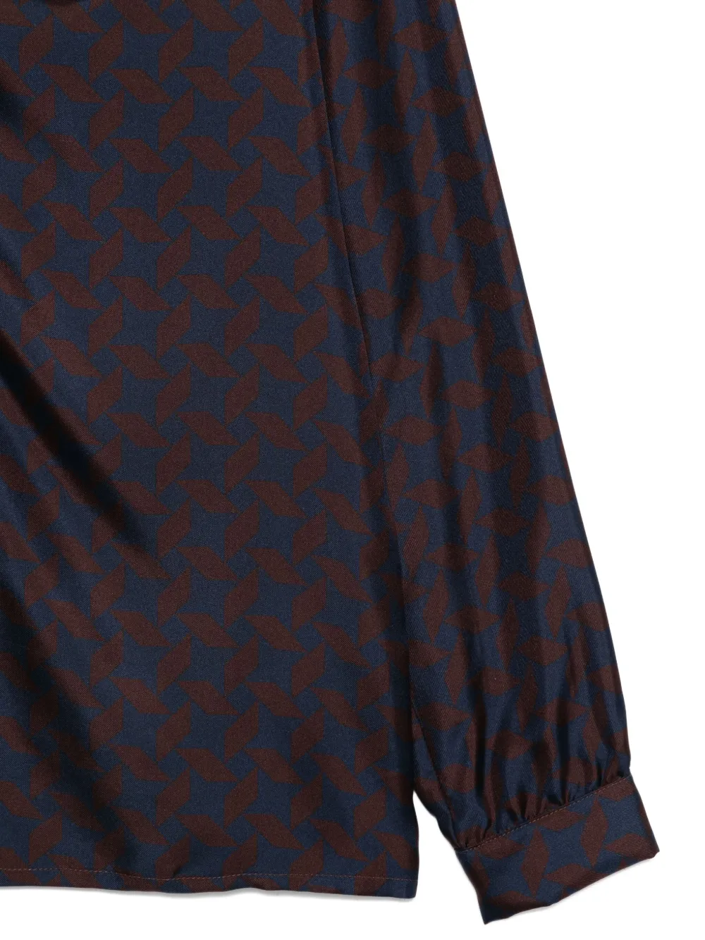 Laura Urbinati Trapezoidal-print Shirt In Blue