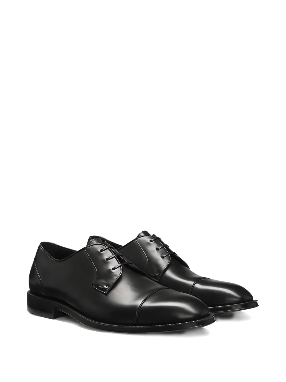 BOSS Derby schoenen met bewerkte neus Zwart