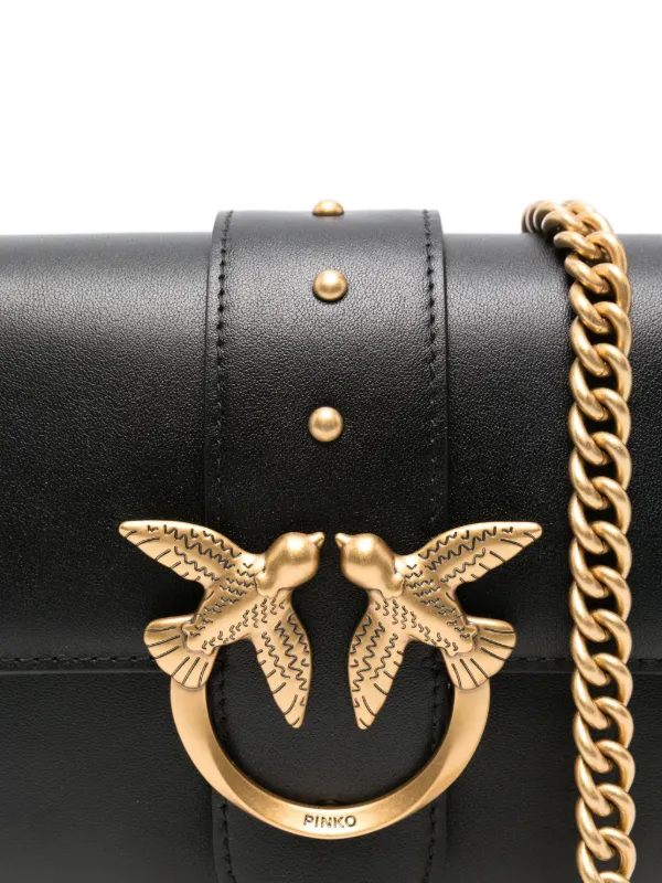 PINKO Mini Love One Shoulder Bag | Black | FARFETCH