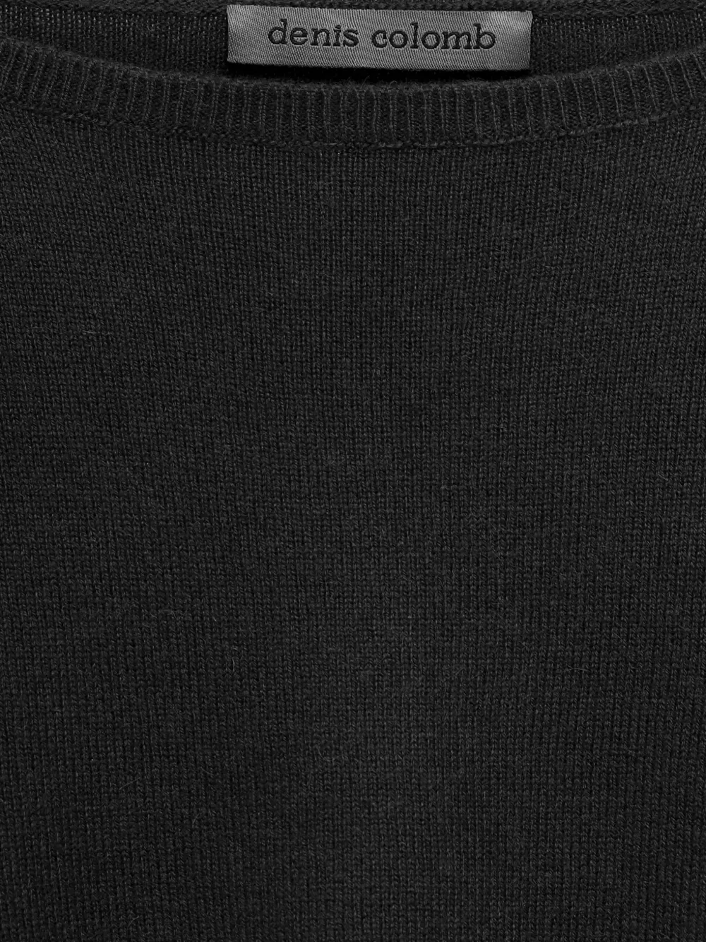 Denis Colomb Crew Neck Cashmere Sweater In Black