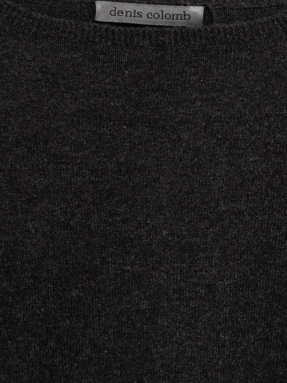 Denis Colomb Crew Neck Cashmere Sweater In Black