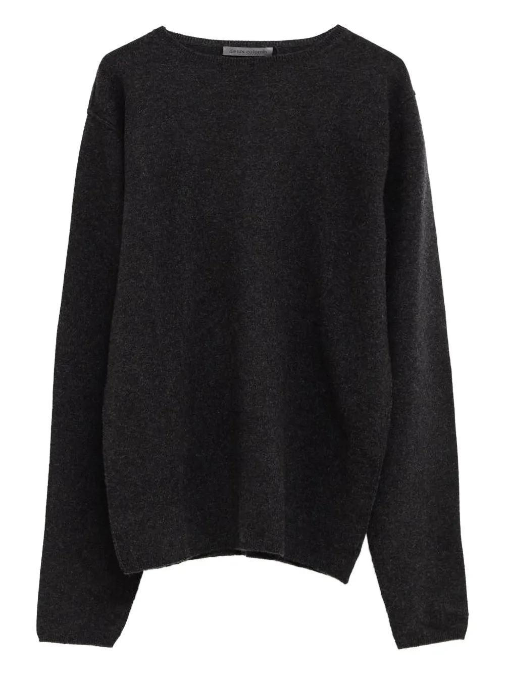 Denis Colomb Crew Neck Cashmere Sweater In Black