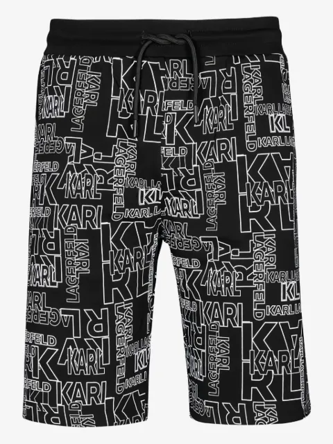 Karl Lagerfeld shorts deportivos con logo