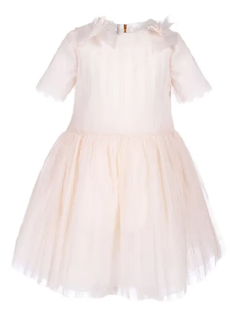 Mi Mi Sol flower-appliqué dress