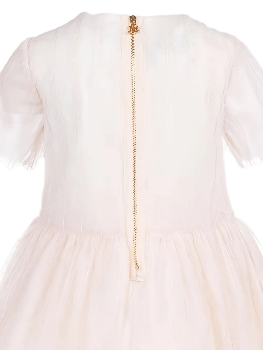 Mi Sol Jurk met bloemenpatch Beige