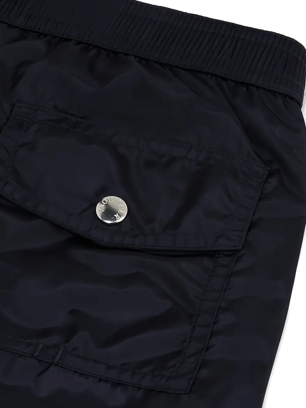 Moncler Enfant Zwembroek met driekleurige afwerking Blauw