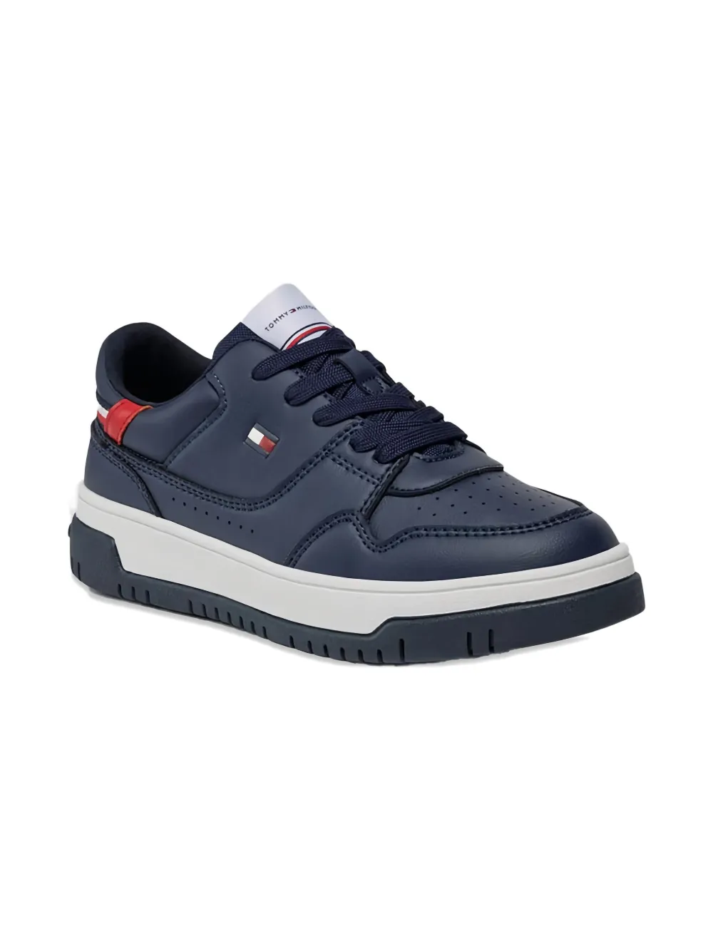 Tommy Hilfiger Junior Low-top sneakers met logodetail Blauw