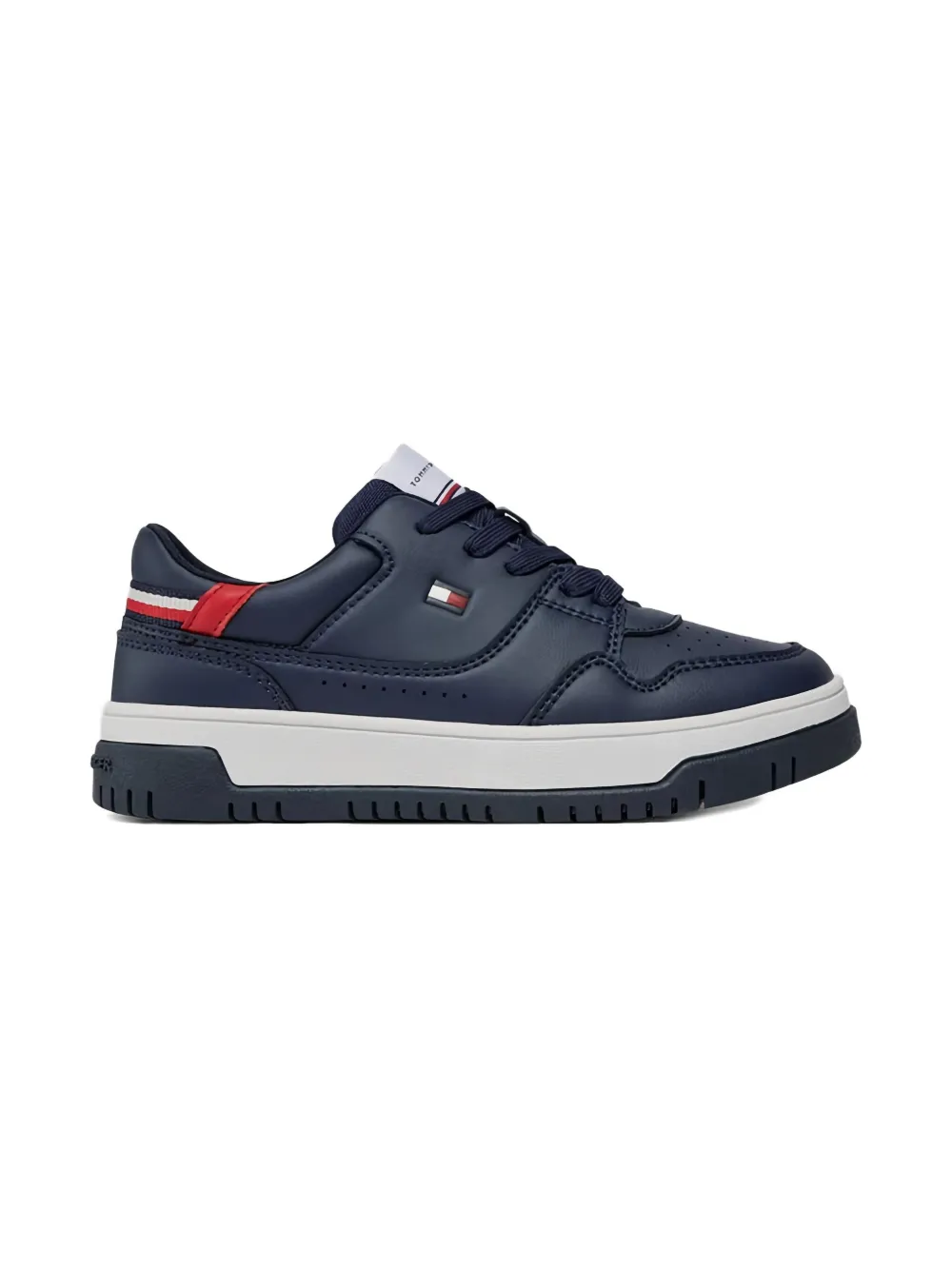 Tommy Hilfiger Junior Low-top sneakers met logodetail - Blauw