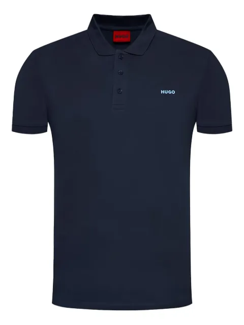HUGO logo-detail polo shirt
