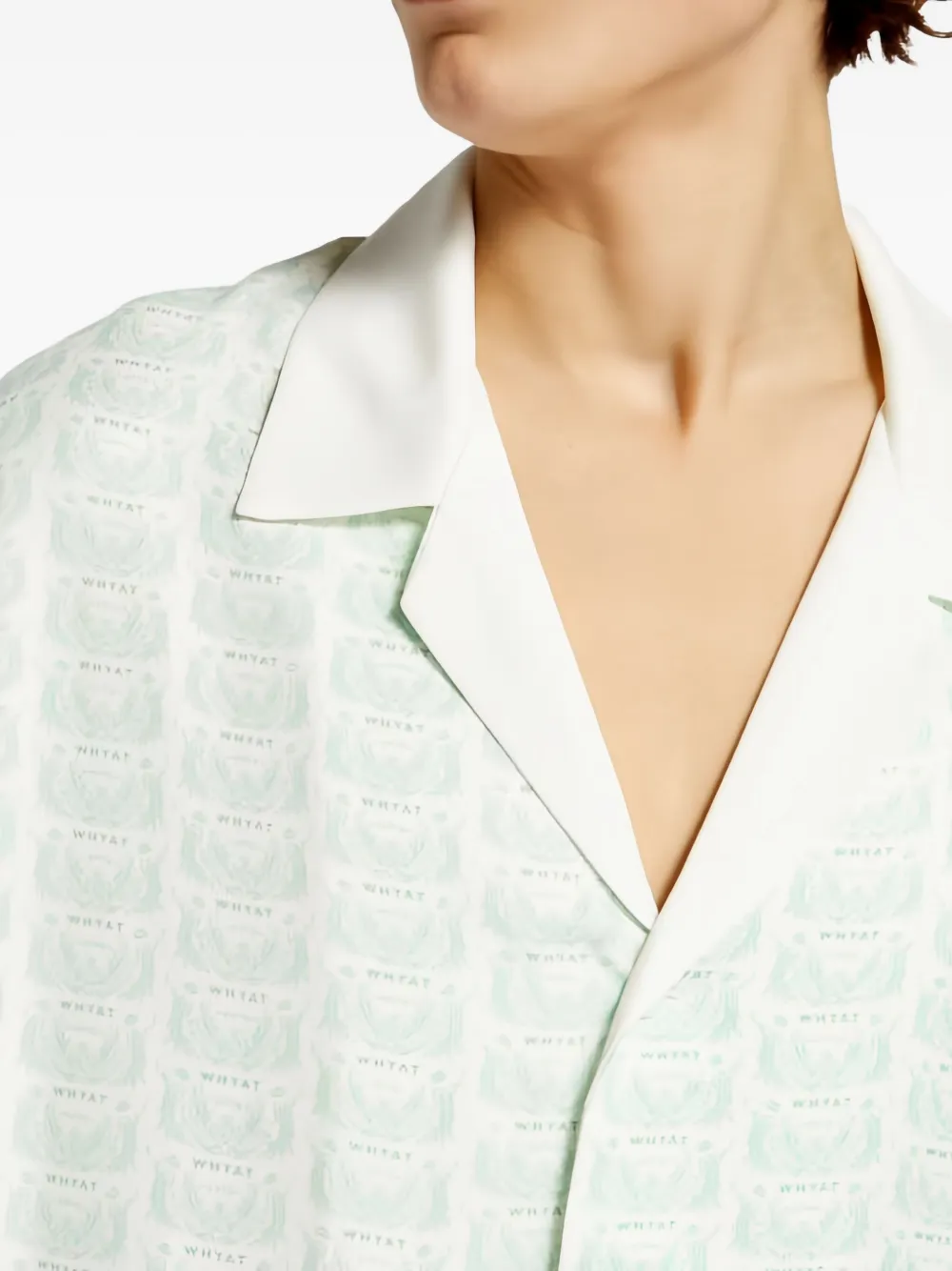 Whyat Capri-pattern Short-sleeve Shirt In Green