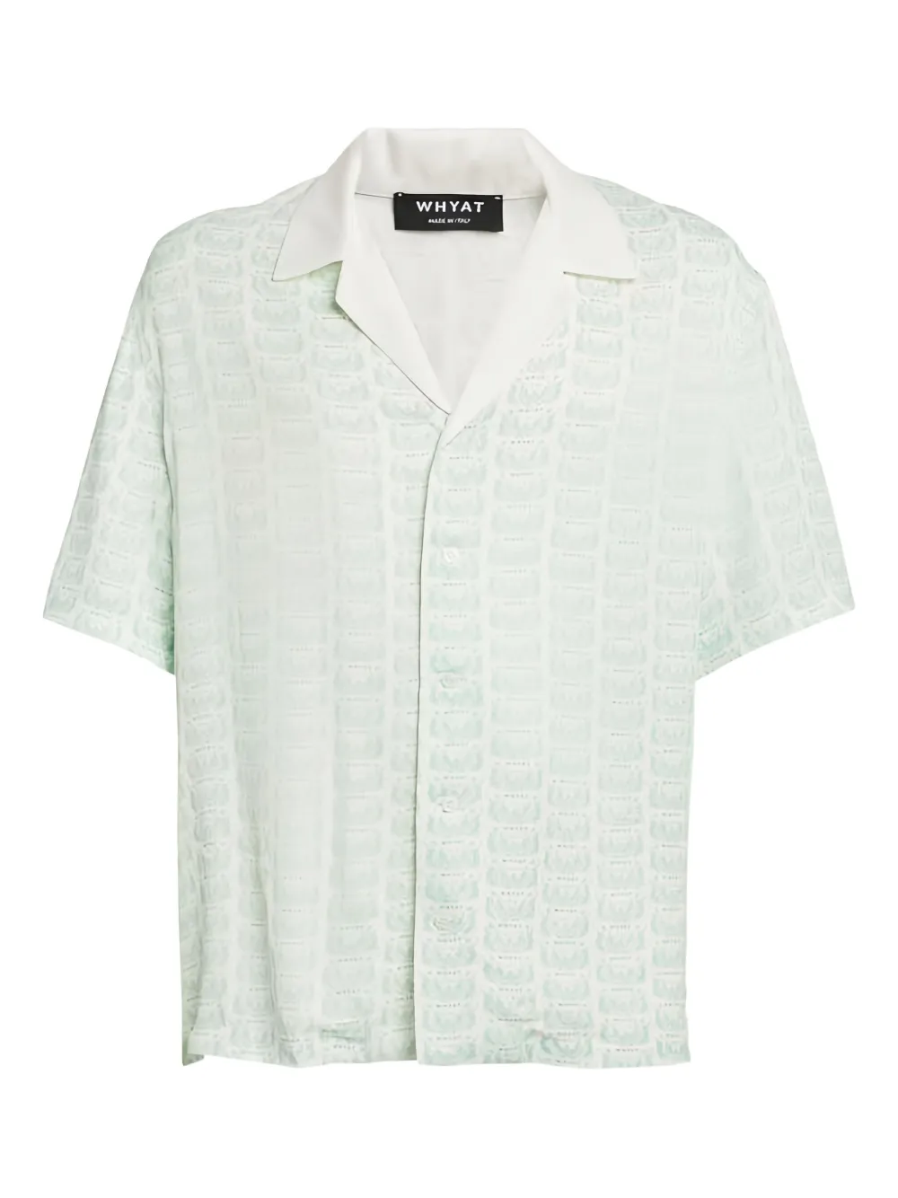 Whyat Capri-pattern Short-sleeve Shirt In Green