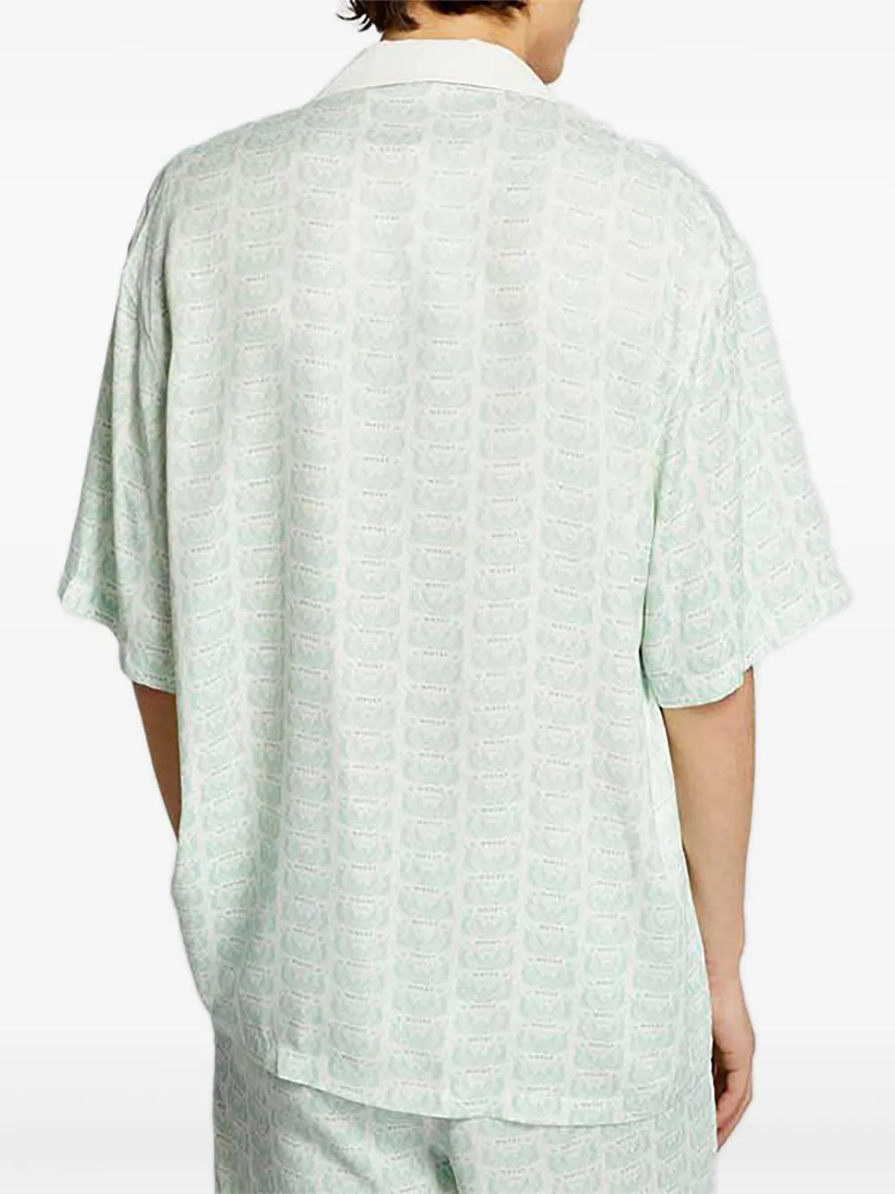 Whyat Capri-pattern Short-sleeve Shirt In Green
