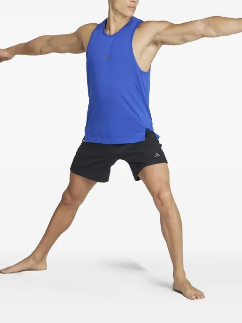 adidas logo-print yoga shorts