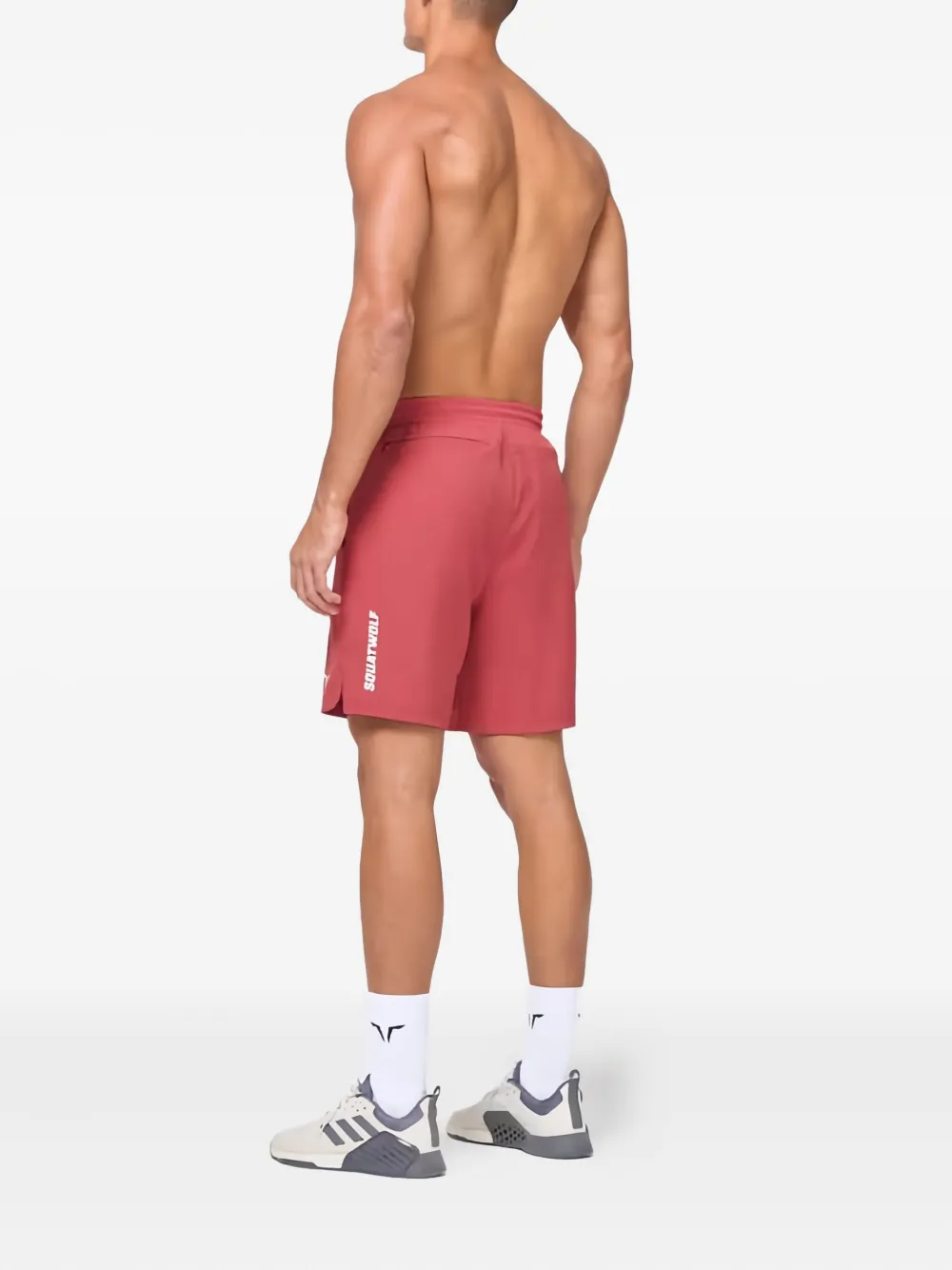 Squatwolf Drawstring-fastening Logo-detail Track Shorts In Pink