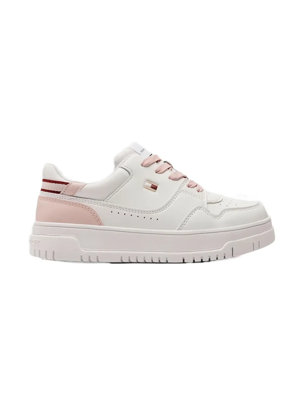 Tommy Hilfiger Junior Sneakers met geborduurd logo Wit