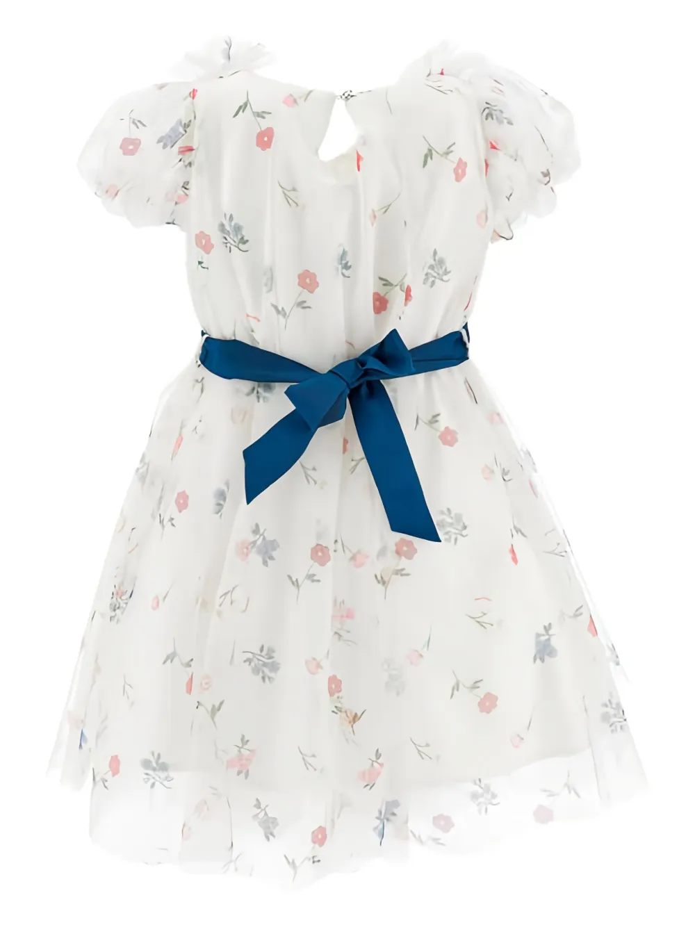 Monnalisa Jurk met bloemenprint Wit