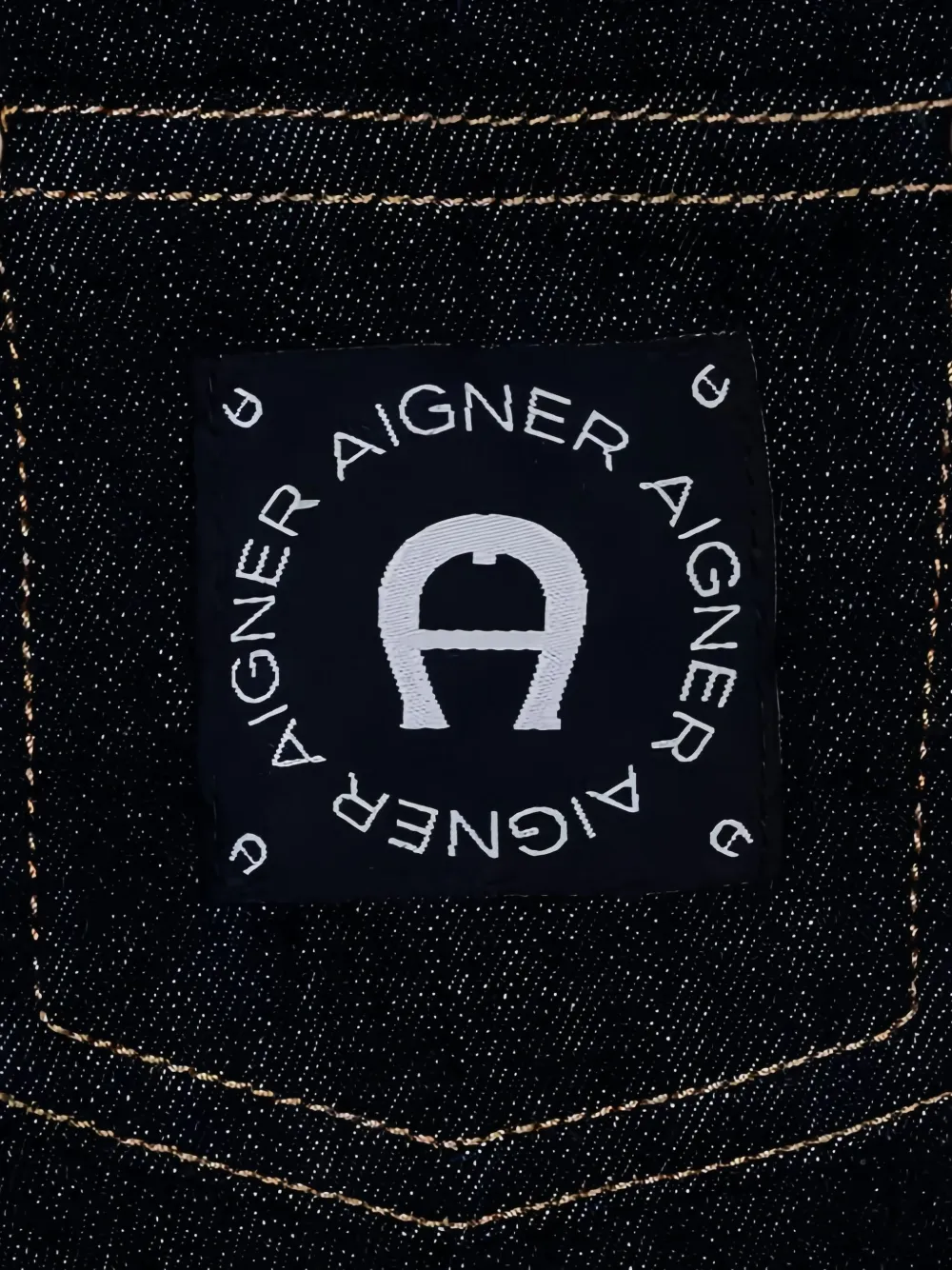 Aigner Kids Jeans met logoband Blauw