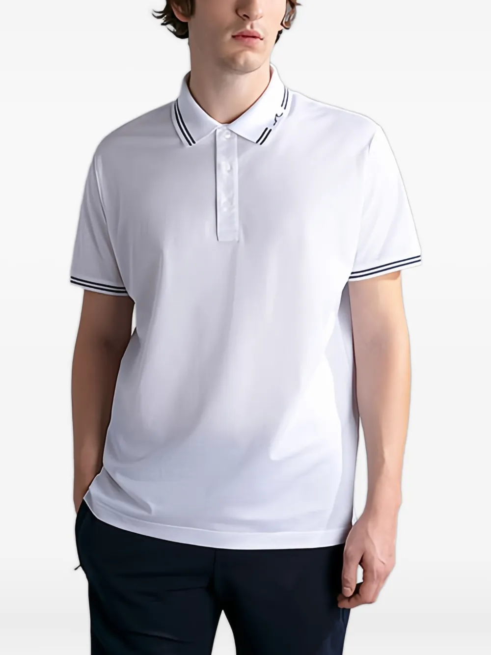 Paul & Shark Poloshirt met gestreept detail Wit