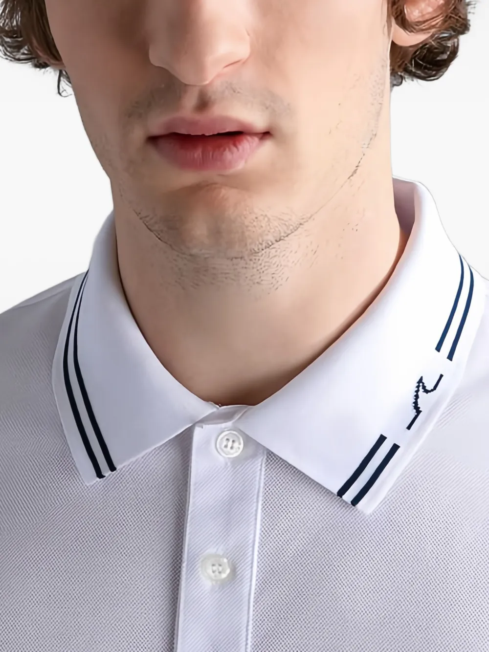 Paul & Shark Poloshirt met gestreept detail Wit