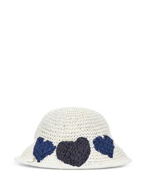 Monnalisa heart-detail bucket hat