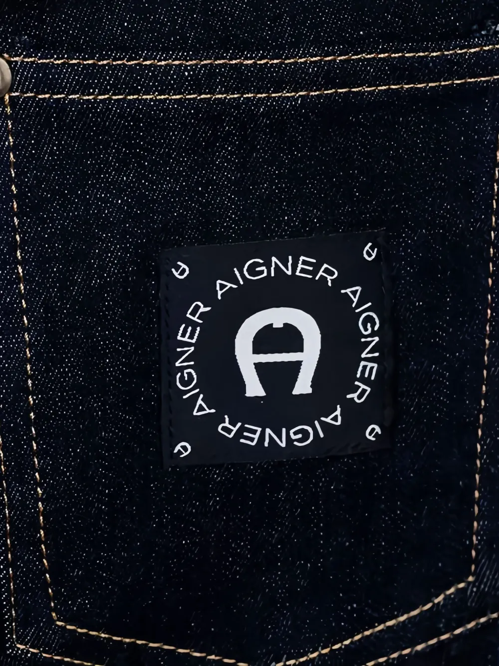 Aigner Kids Jeans met logodetail Blauw
