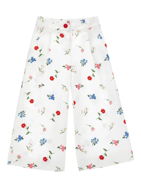 Monnalisa pantalones con estampado floral