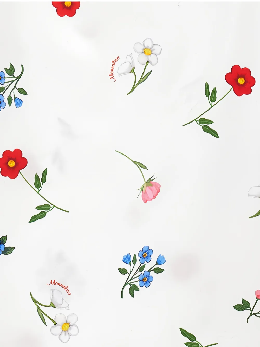 Monnalisa Broek met bloemen Beige