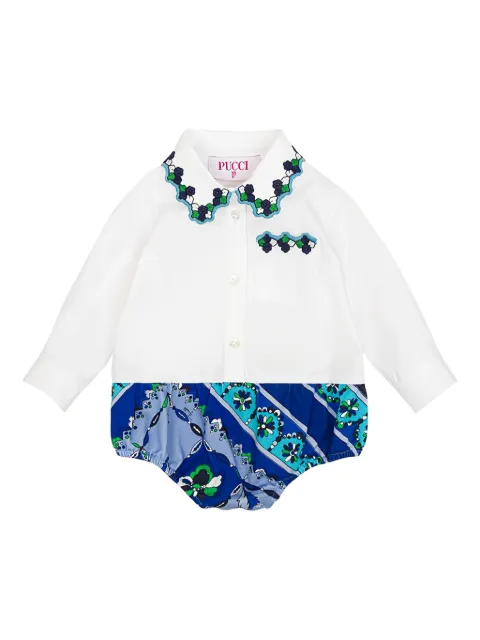 PUCCI Junior barboteuse à imprimé Fontane