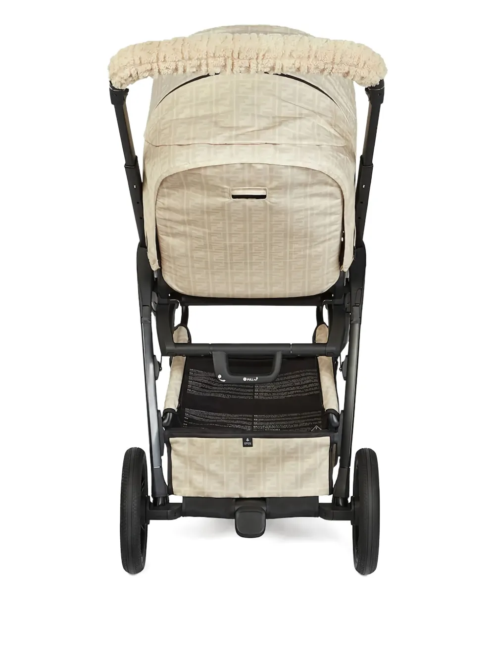 Fendi Kids Gewatteerde babywagen met patroon - Beige