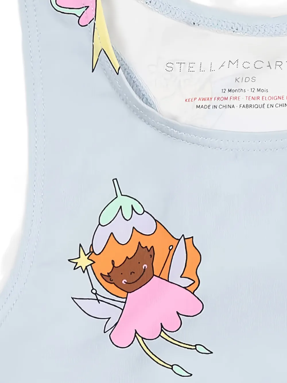 Stella McCartney Kids Badpak met ruches Blauw