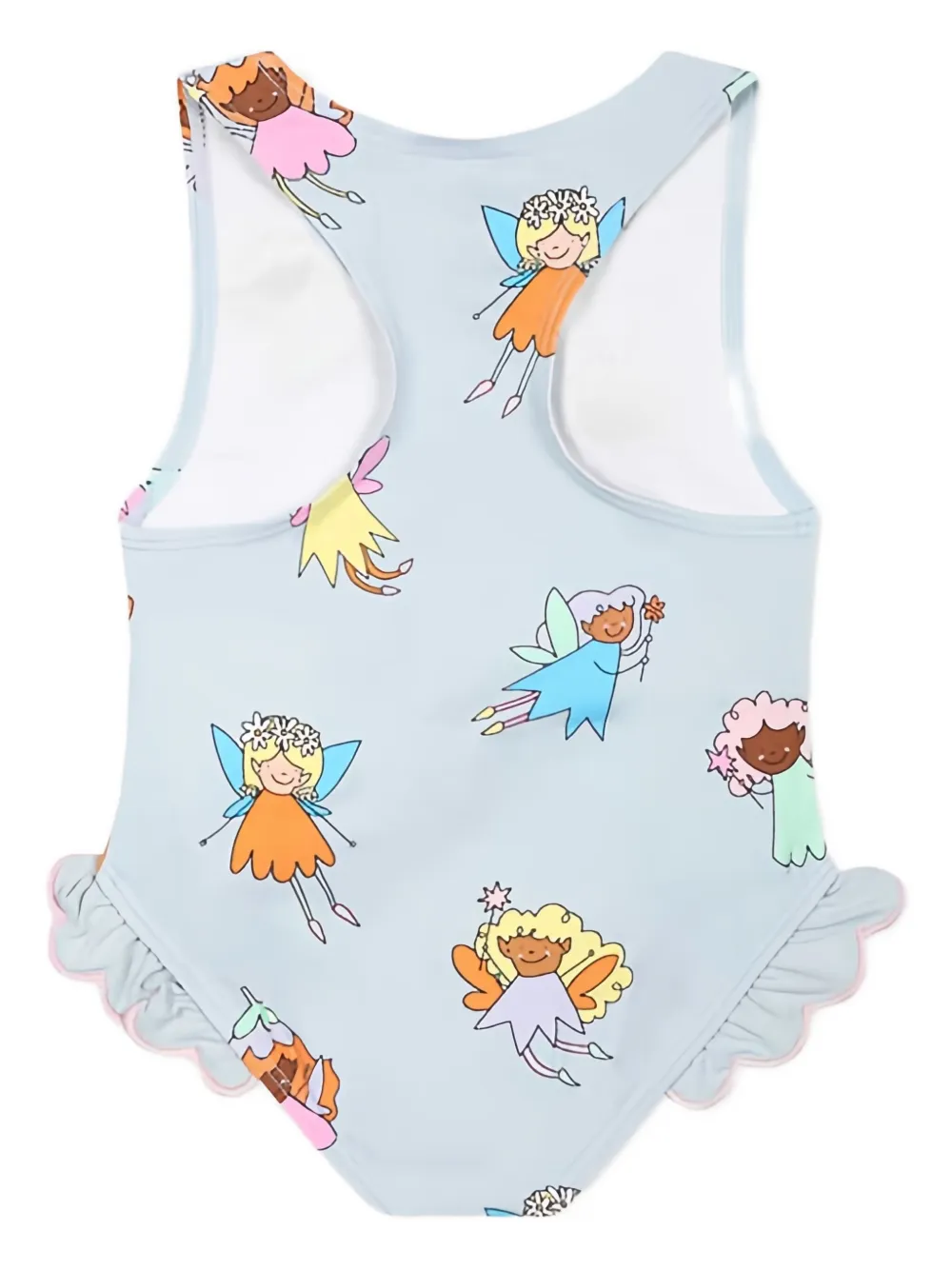 Stella McCartney Kids Badpak met ruches Blauw