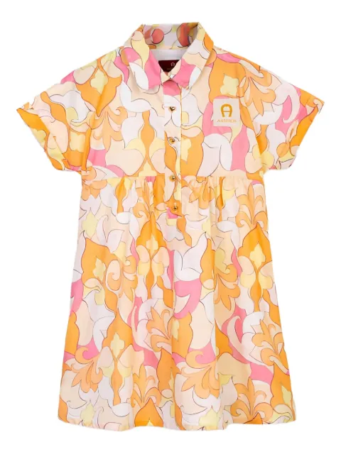 Aigner Kids floral midi dress