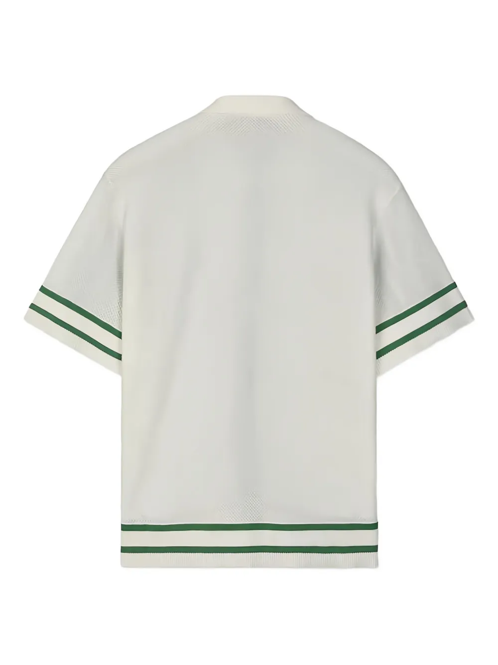 Homies Marbella Striped Knitted Shirt In White