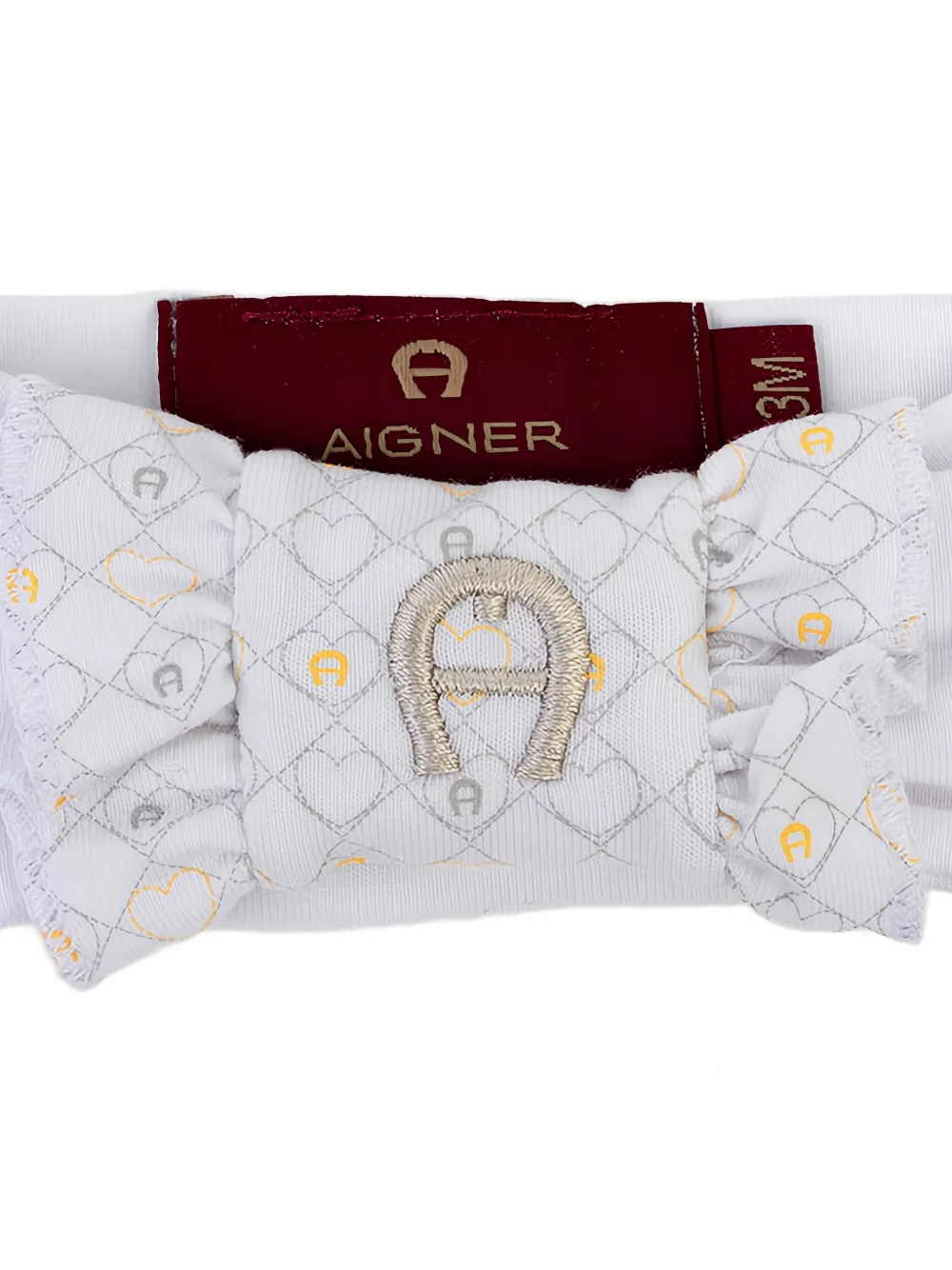 Aigner Kids Haarband met strikdetail - Wit