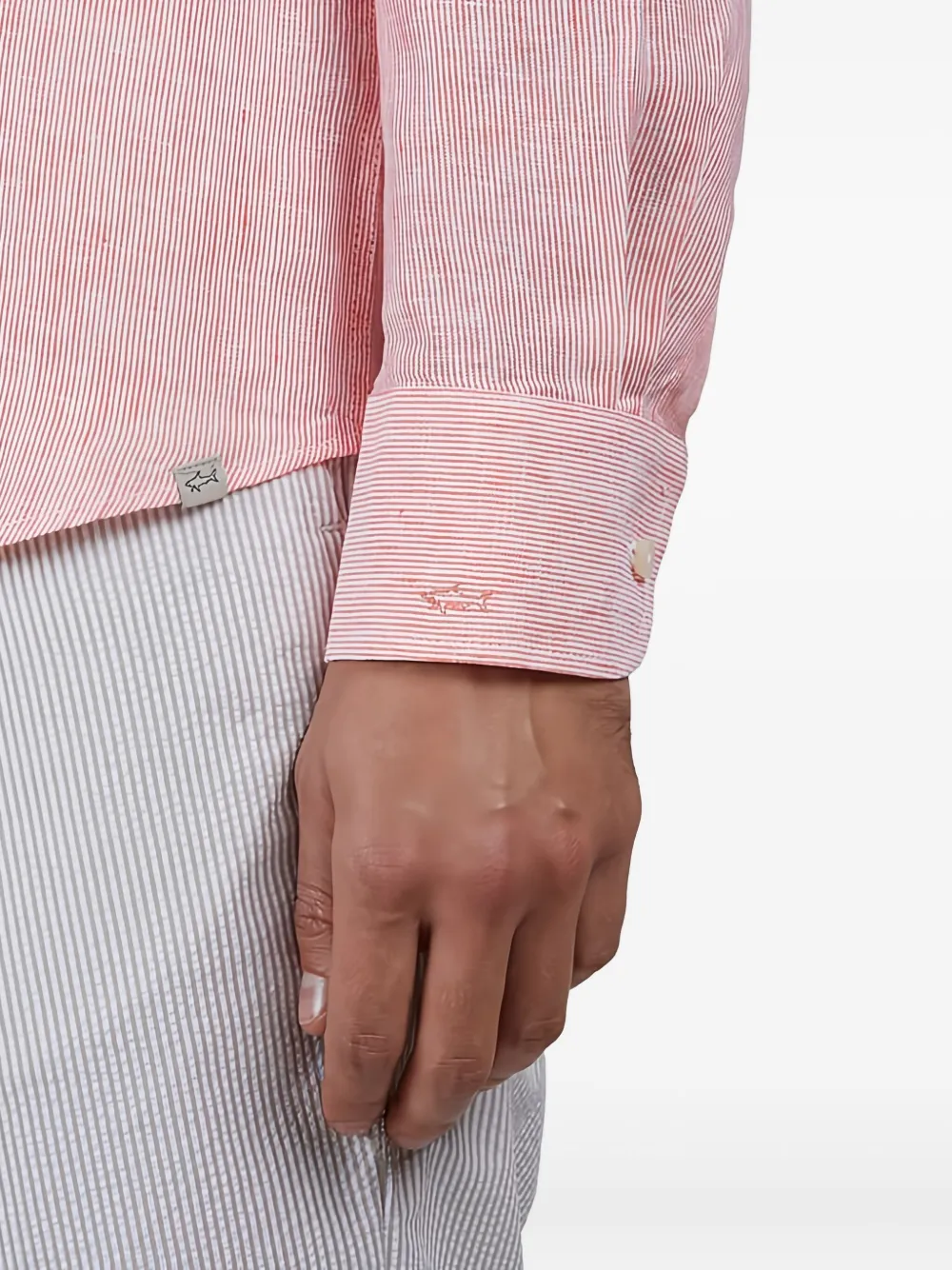 Paul & Shark Gestreept overhemd Oranje