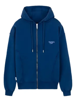 Valentino Garavani logo-print zip-up Hoodie | Blue | FARFETCH