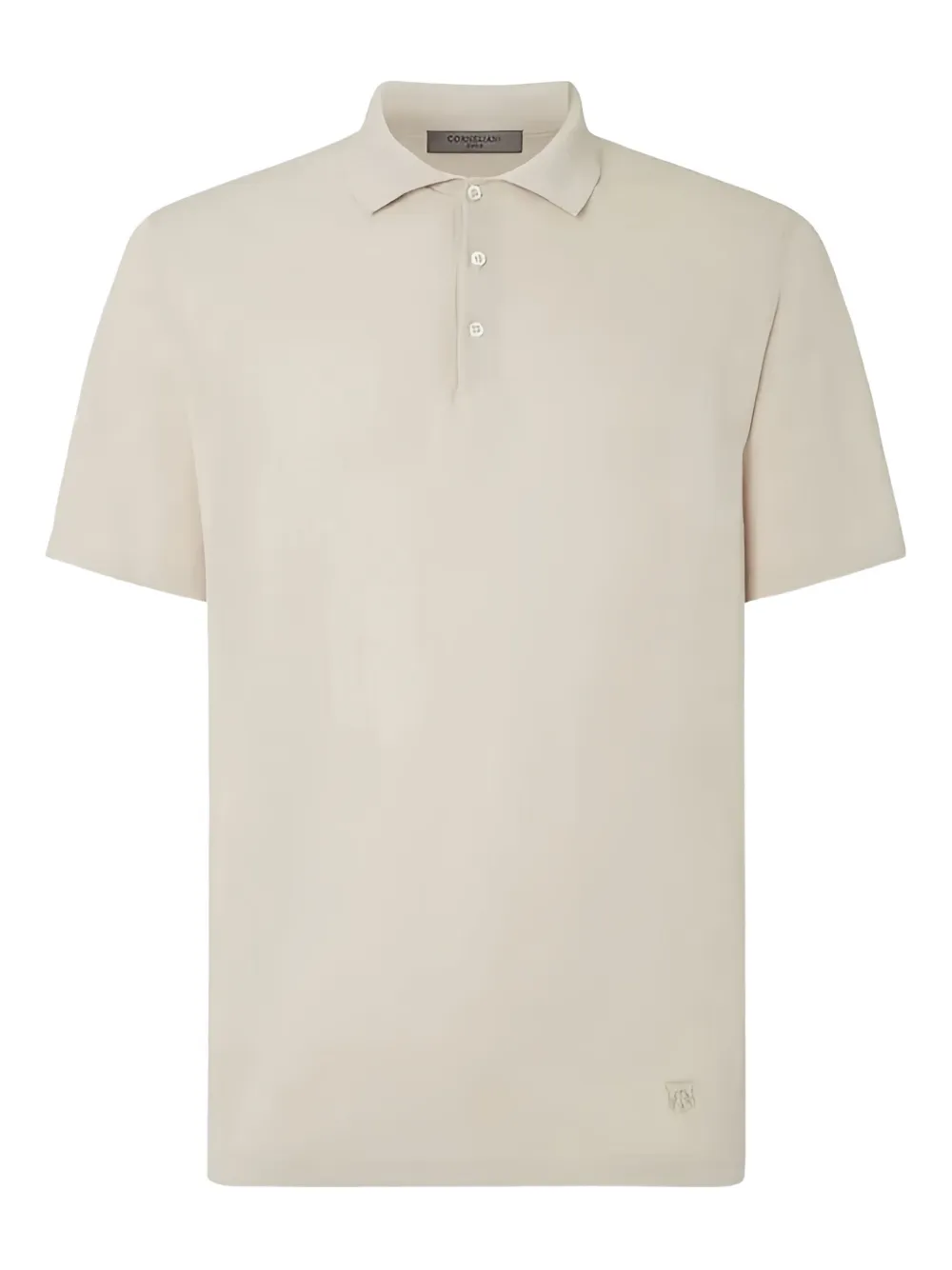Corneliani Short-sleeve Polo Shirt In Neutral